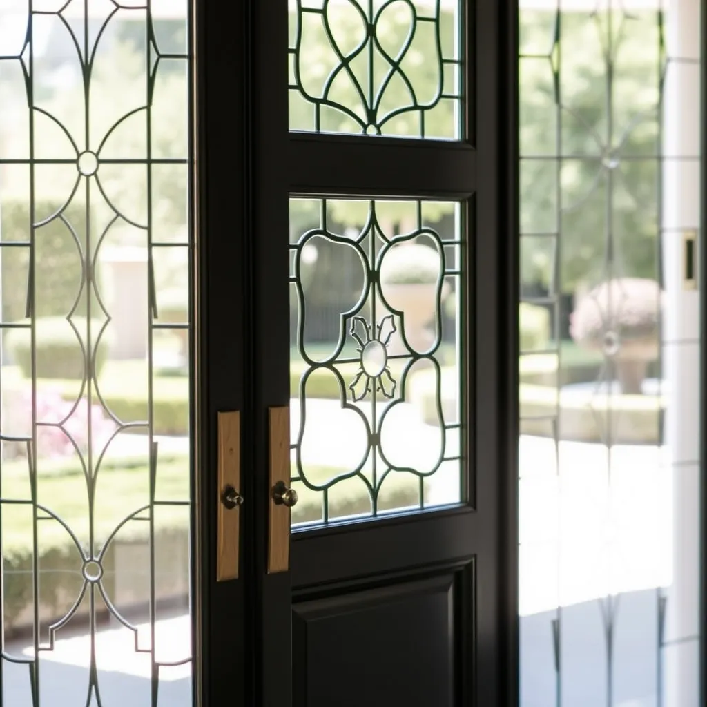 Drzwi zewnętrzne z lustrem weneckim – eleganckie rozwiązanie